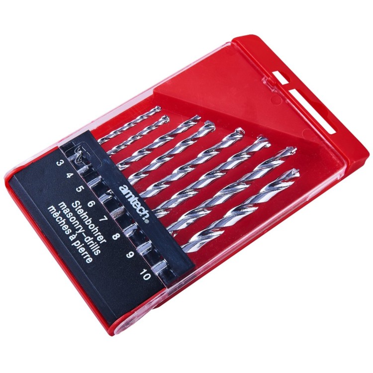 Amtech 8 Piece Tungsten masonry drill bit set