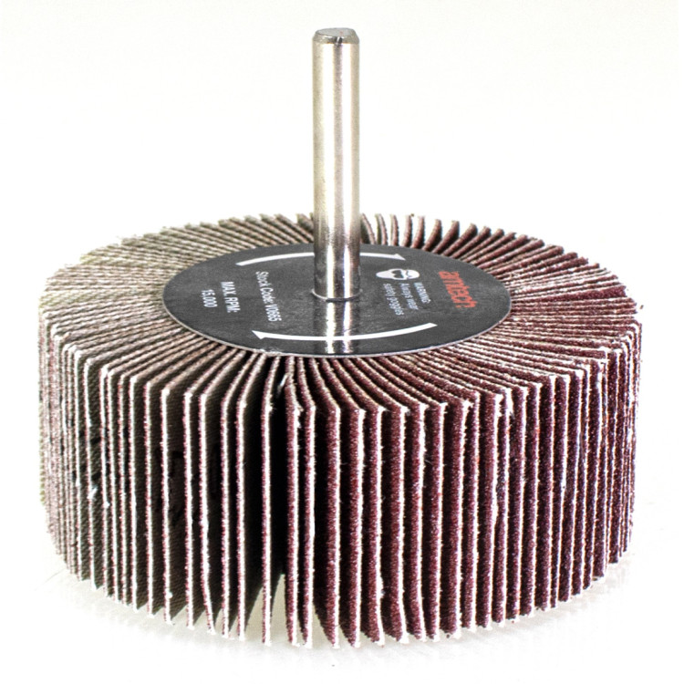 Amtech 80 x 30mm 120 grit abrasive flap wheel