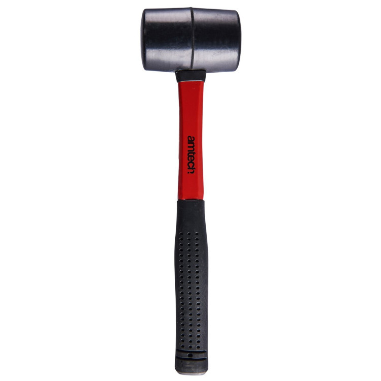 Amtech 8oz (225g) Black rubber mallet with fibreglass shaft