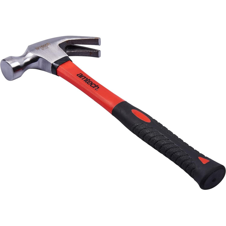 Amtech 8oz (225g) Claw hammer with fibreglass shaft