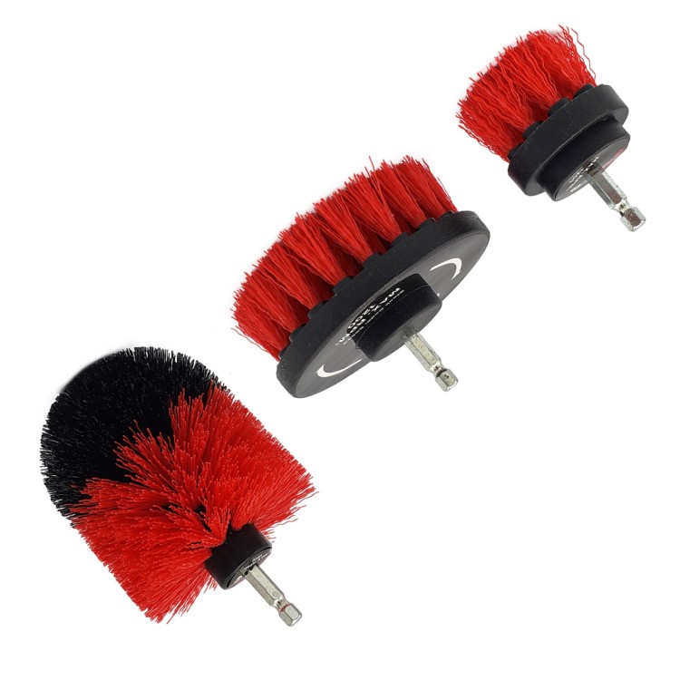Amtech Cordless drill cleaning brush set