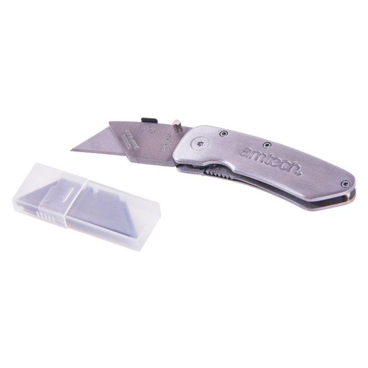 Amtech Foldback stainless steel utility knife