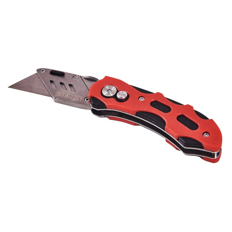 Amtech Folding lock-back utility knife with comfort grip