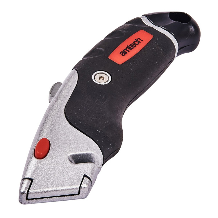 Amtech Retractable utility knife with soft grip
