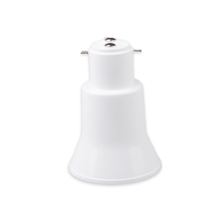 B22- E27 WHITE ADAPTOR BC to ES LIGHT BULB ADAPTOR.
