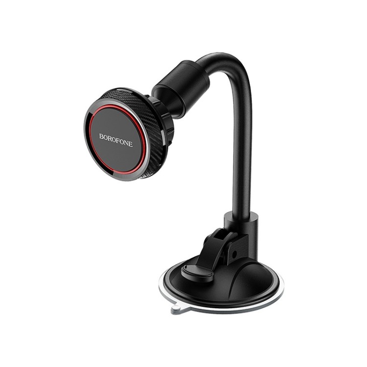 BH18 Journey Series Car Phone Holder with Carbon Fibre Look for Windscreen Strong and Safe Driving Companion