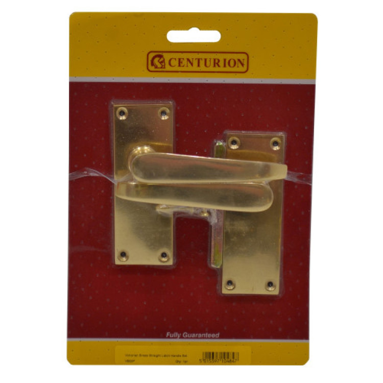 Centurion 100mm PB Victorian Straight Lever Latch Handle