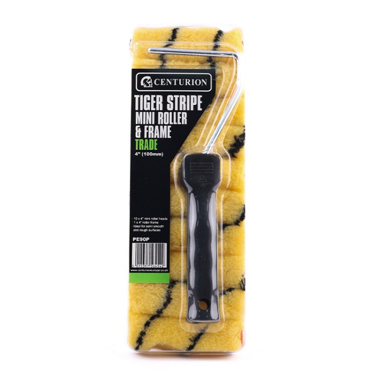 Centurion 10pk Tiger Stripe Mini Roller & Frame