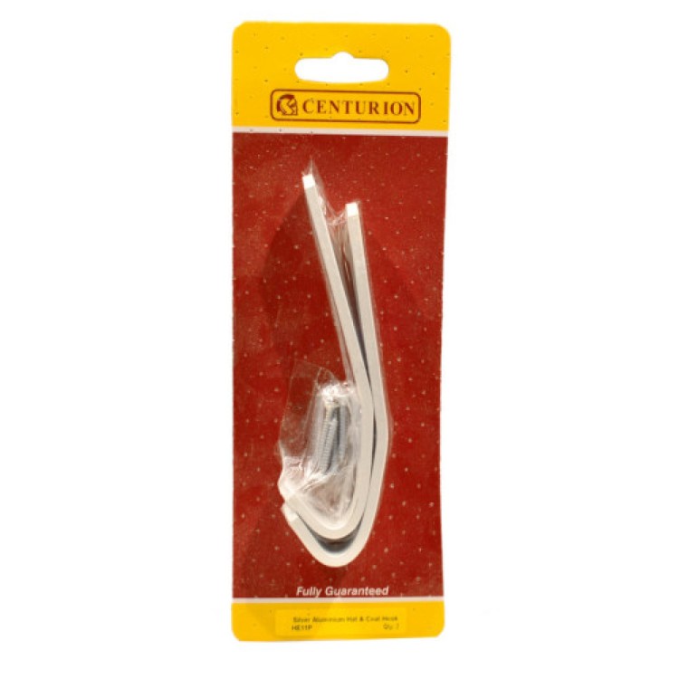 Centurion 125mm SAA Flat Pattern Hat & Coat Hook (Pack of 2)