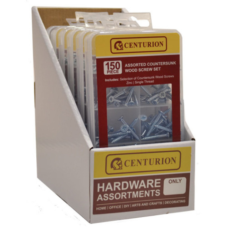 Centurion 150 Piece Assorted Wood Screw Set