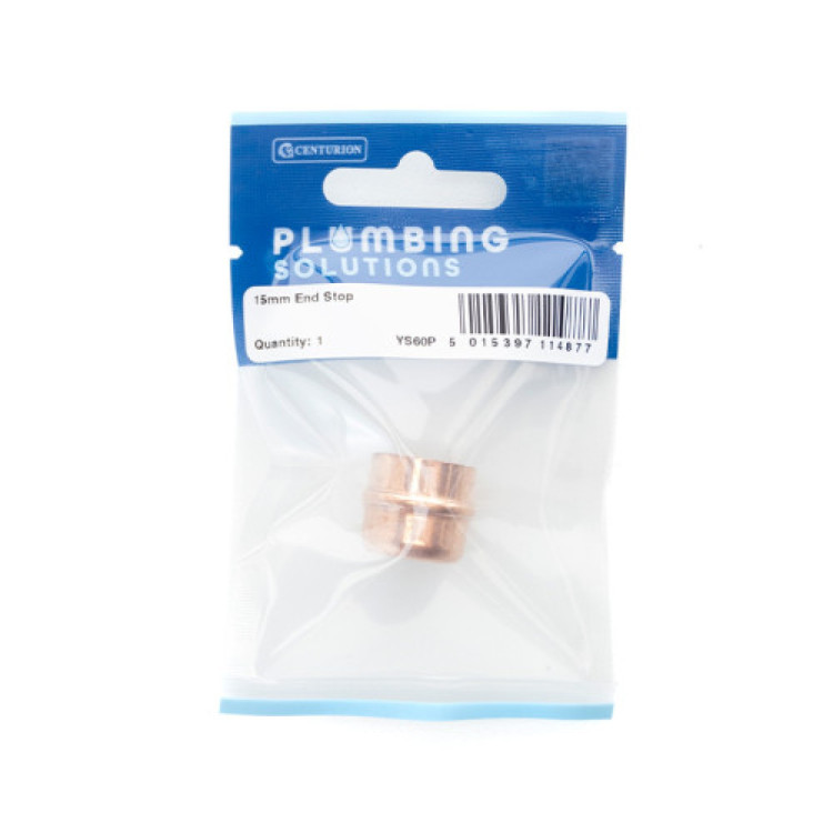 Centurion 15mm Solder Ring Copper Stop End
