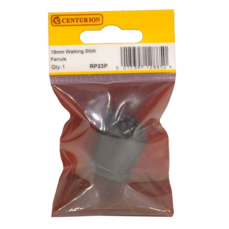 Centurion 16mm Black Rubber Walking Stick Ferrule