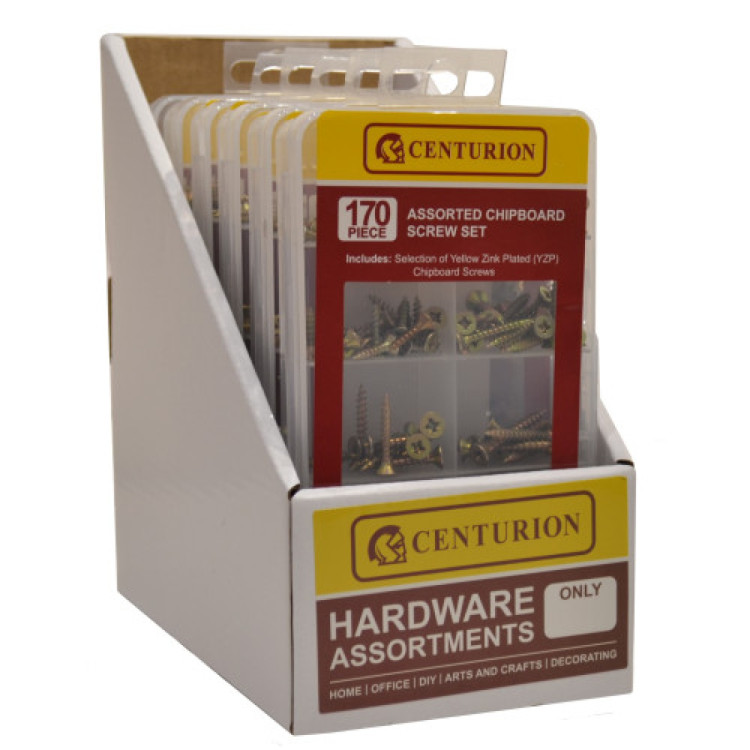 Centurion 170 Piece Assorted Chipboard Screw Set