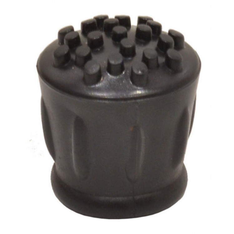Centurion 22mm Black Rubber Walking Stick Ferrules 