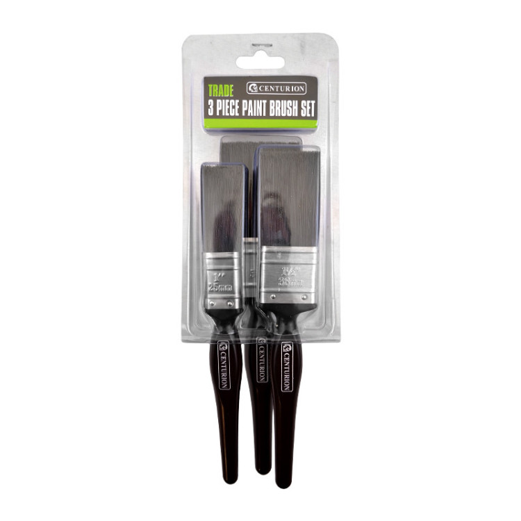 Centurion 3 Piece Trade Quality Paint Brush Set