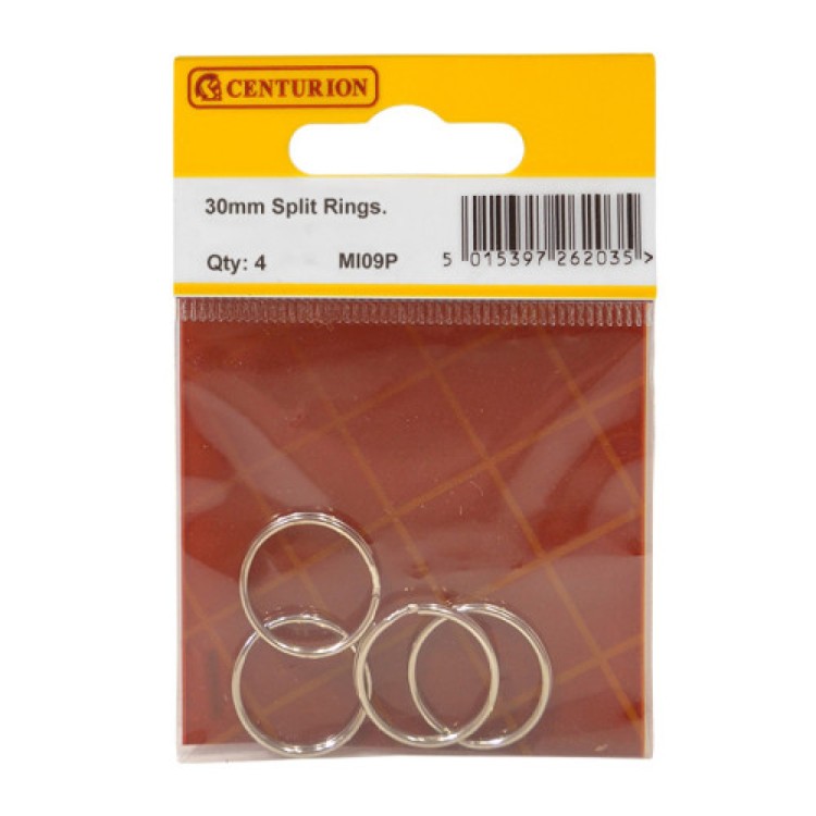Centurion 30mm dia. NP Split Rings (Pack of 4)