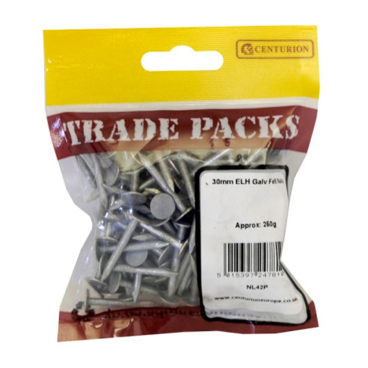 Centurion ELH Galv Felt Nails