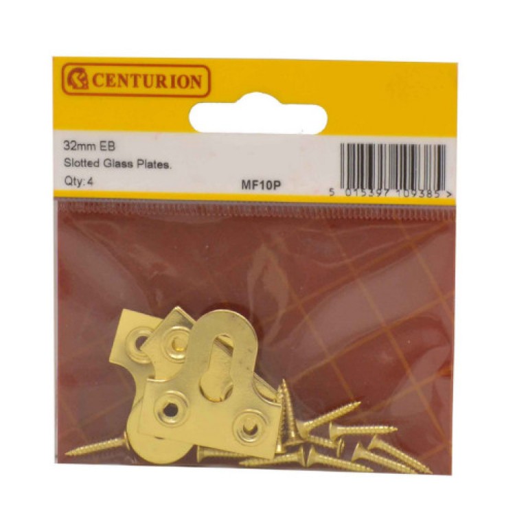 Centurion 32mm EB Slotted Glass Plate (Pack of 4)