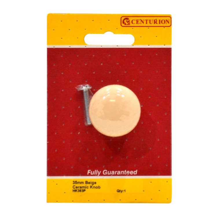Centurion 35mm Beige Ceramic Knob