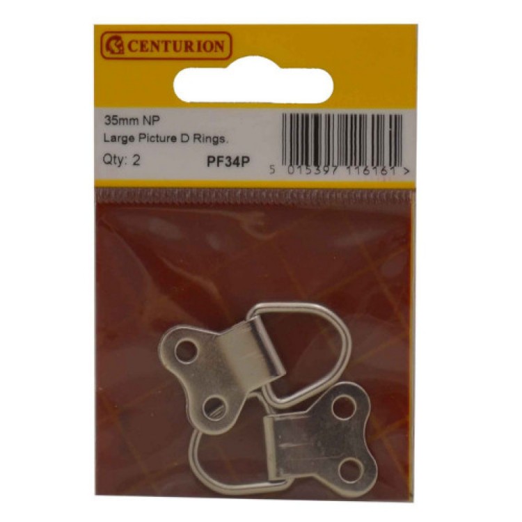 Centurion 35mm NP Large Picture D Rings (Pack of 2)