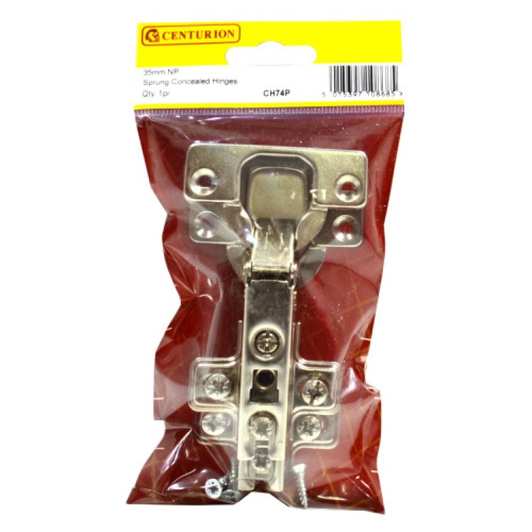 Centurion 35mm NP Sprung Concealed Hinge 90 Degree (1 pair)