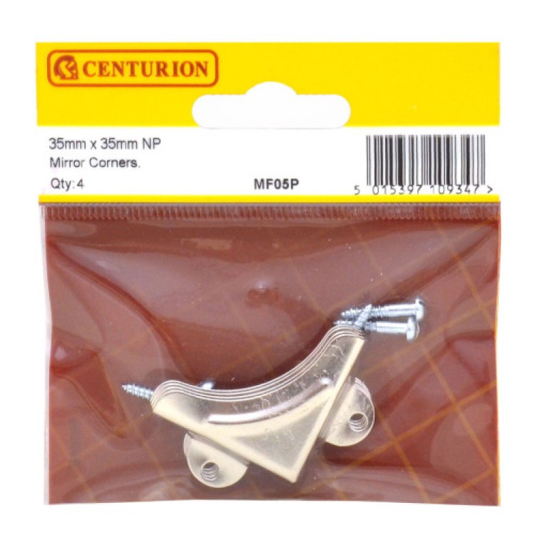 Centurion 35mm x 35mm NP Mirror Corners (Pack of 4)