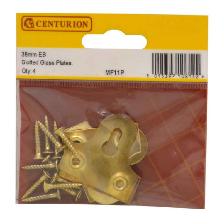 Centurion 38mm EB Slotted Glass Plate (Pack of 4)