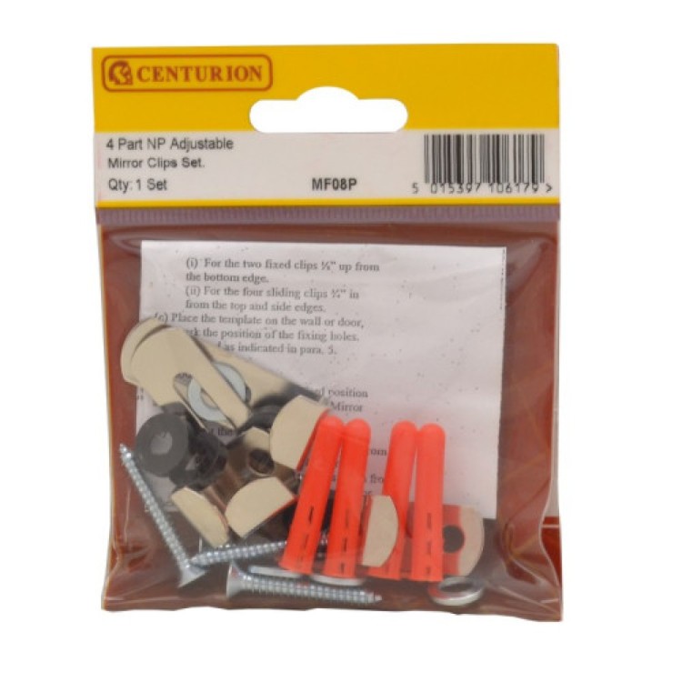 Centurion 4 Part NP Adjustable Mirror Clips Set