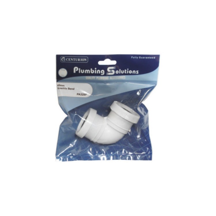 Centurion 40mm Push Fit Knuckle Bend