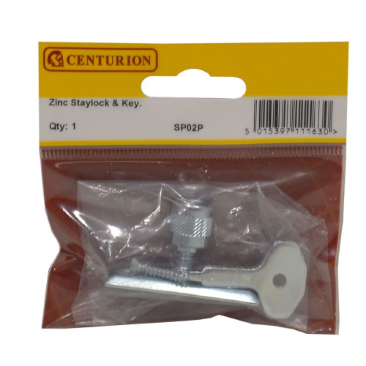 Centurion 48mm x 28mm ZP Window Stay Lock 