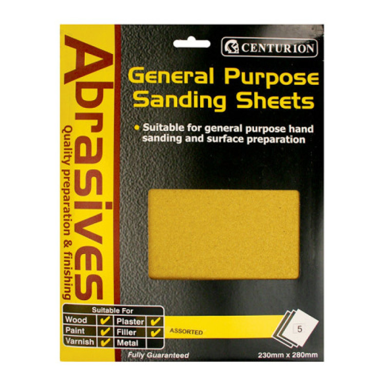 Centurion 5 Assorted Sandpaper Pack 