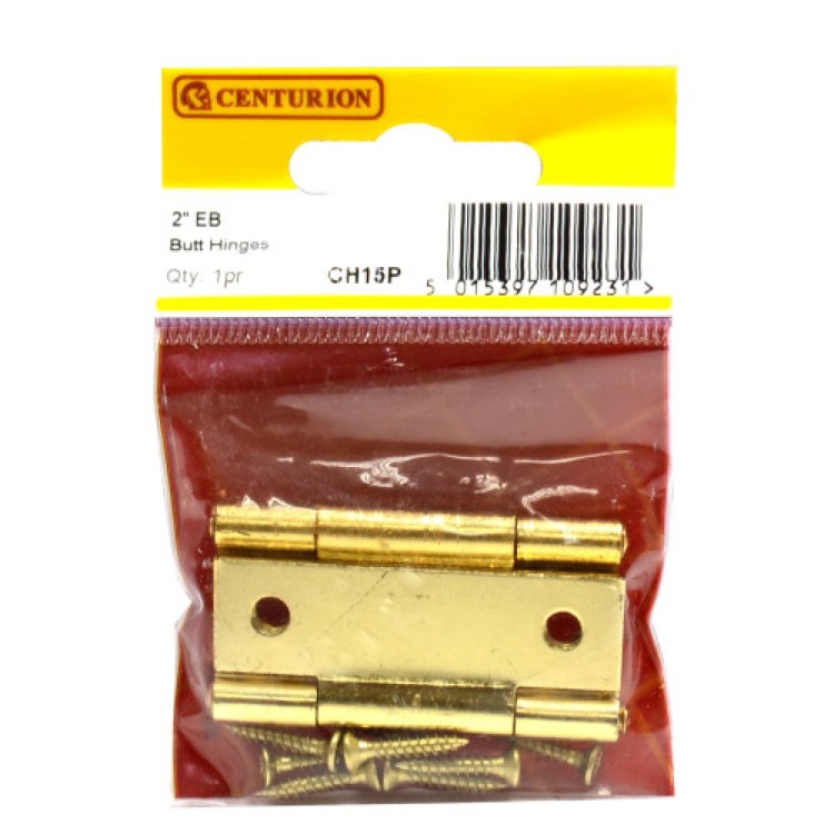 Centurion 50mm EB Steel Butt Hinge (1 pair)
