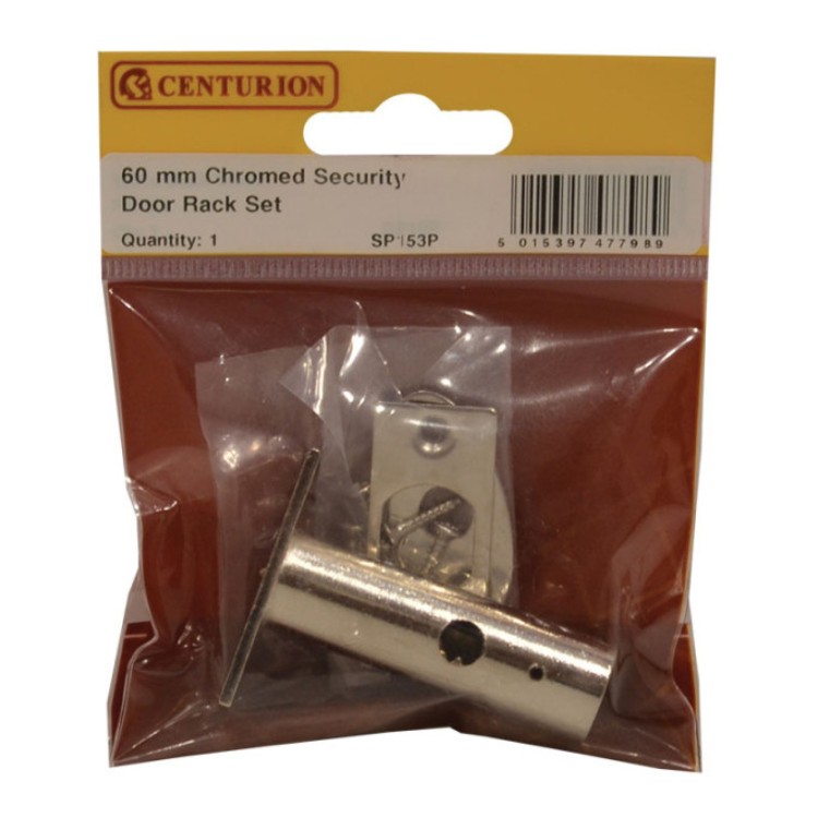 Centurion 60mm Chromed Security Door Rack Bolt