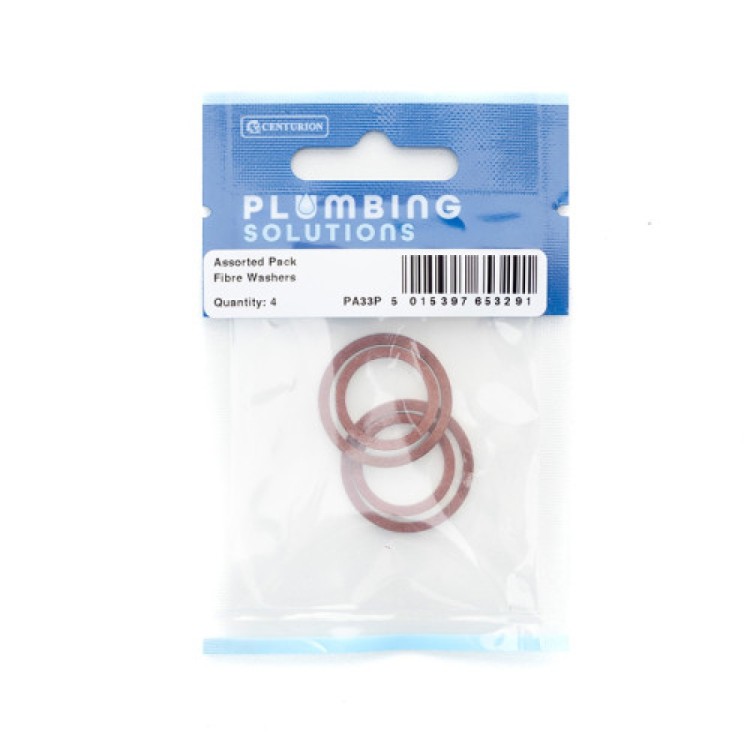 Centurion Assorted Pack Fibre Washers (Pack of 4)