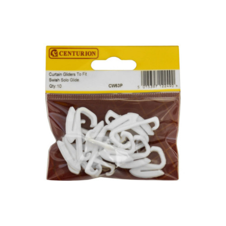 Centurion Curtain Gliders To Fit Swish Solo Glide (Pack of 10)