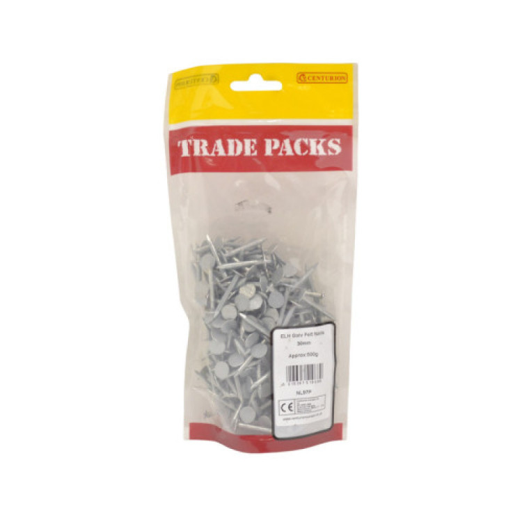 Centurion Felt Nails - Galvanised ELH (500g)