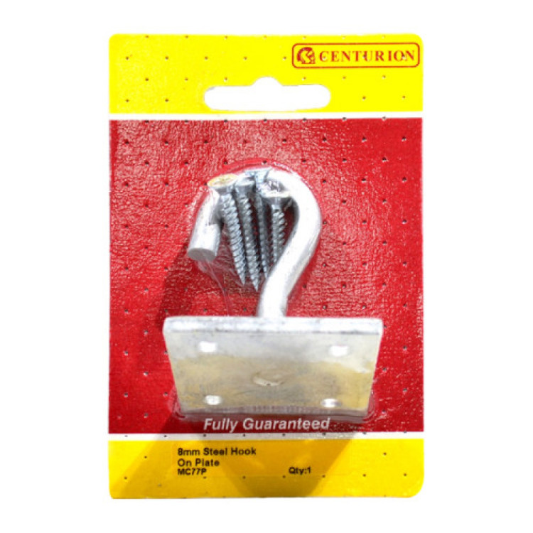 Centurion Hook On Plate - Galvanised - 8mm x 50mm