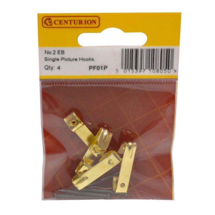 Centurion No 2 EB Single Picture Hooks (Pack of 4)