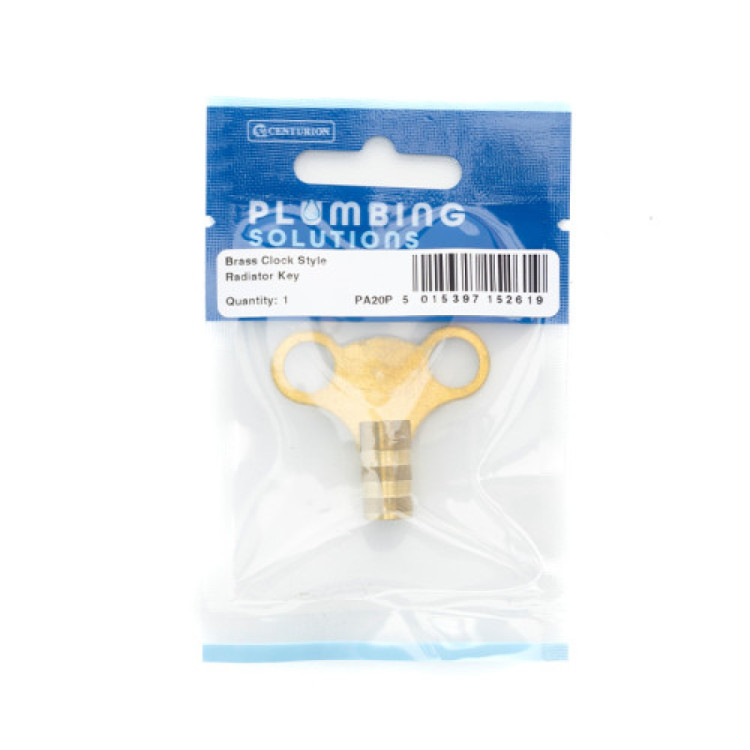 Centurion Radiator Key - Brass Clock Style