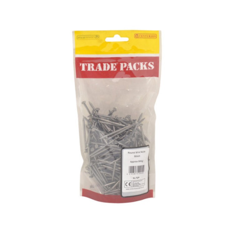 Centurion Round Wire Nails - Steel (500g)