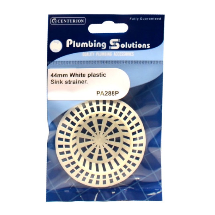 Centurion Sink Strainer - White Plastic - 1 3/4