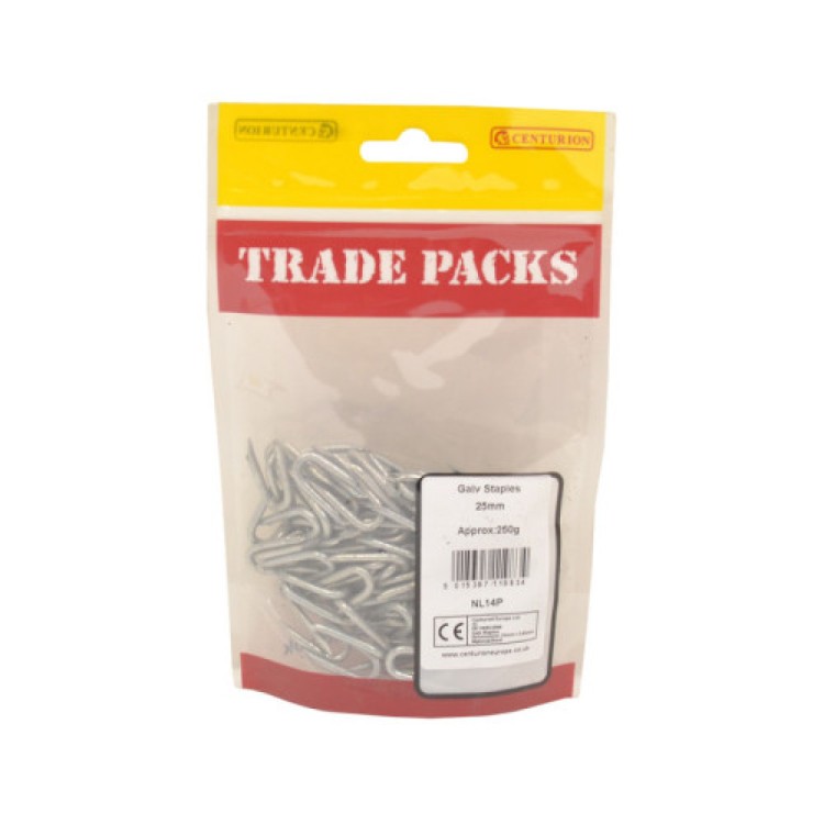 Centurion Staples - Galvanised (250g)