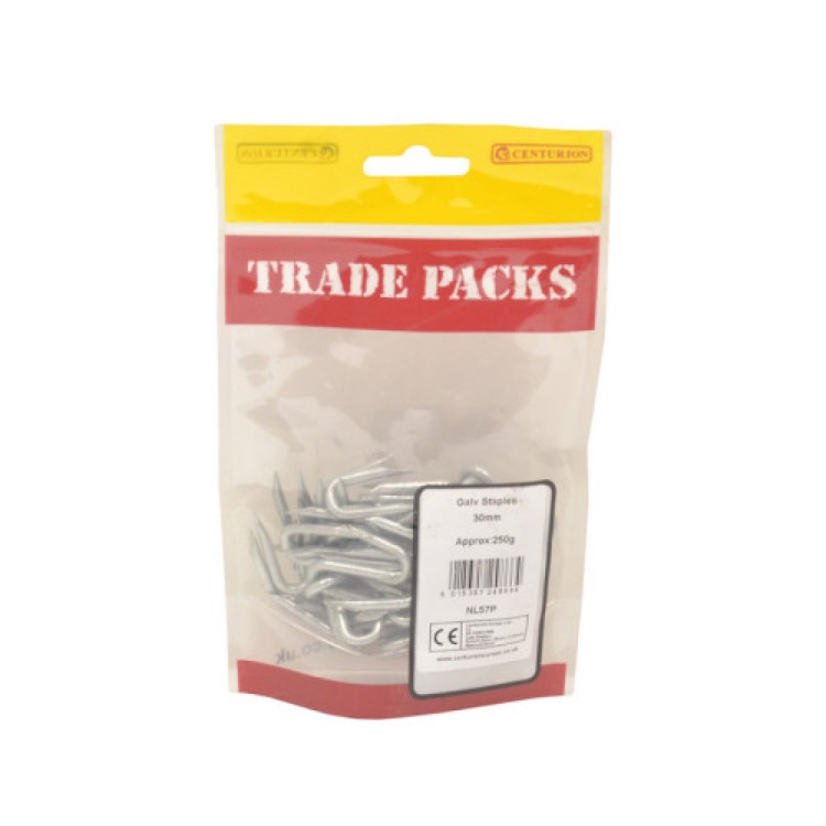Centurion Staples - Galvanised (250g)