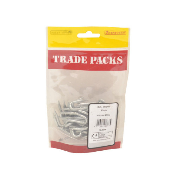 Centurion Staples - Galvanised (250g)