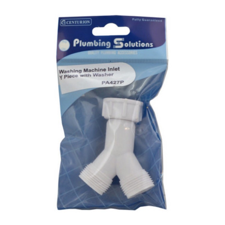 Centurion Washing Machine Inlet Y Piece with Washer