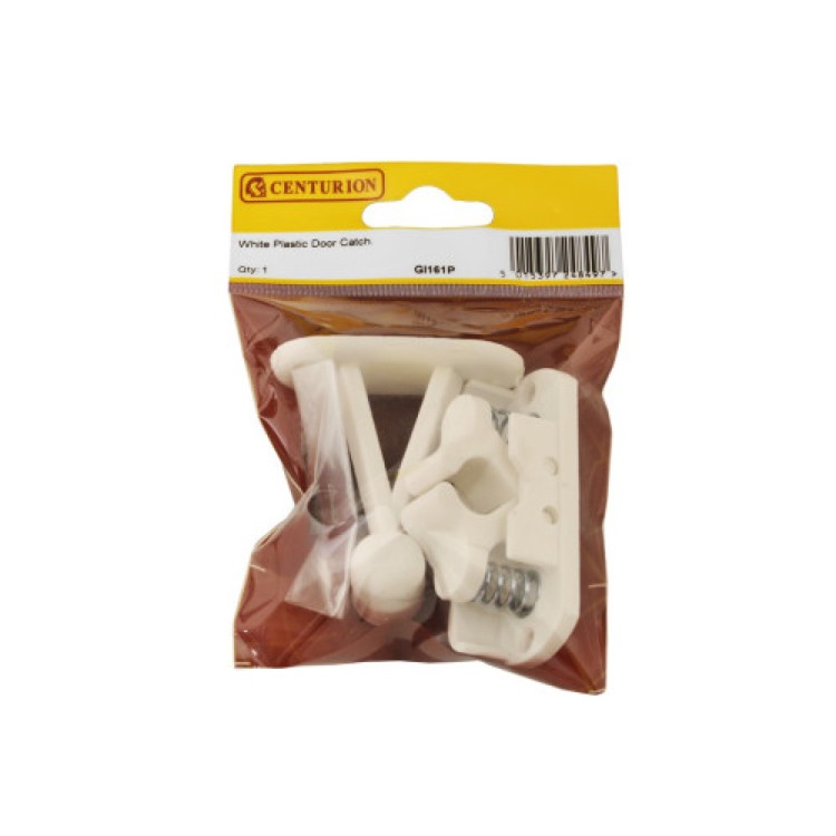 Centurion White Plastic Door Catch