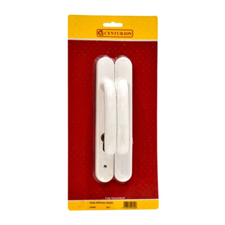Centurion White UPVC Sprung Door Handle