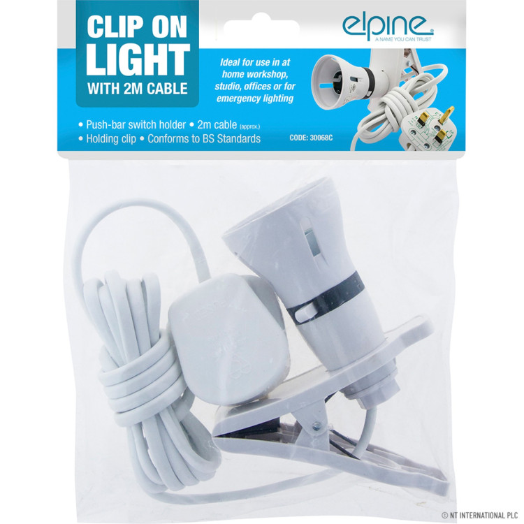 Clip On Light - With Switch  2m