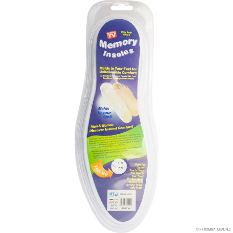  Memory Foam Comfort Insoles