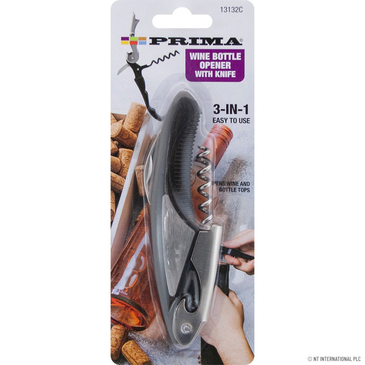 Prima  3 in 1 Corkscrew Wine Bottle Opener